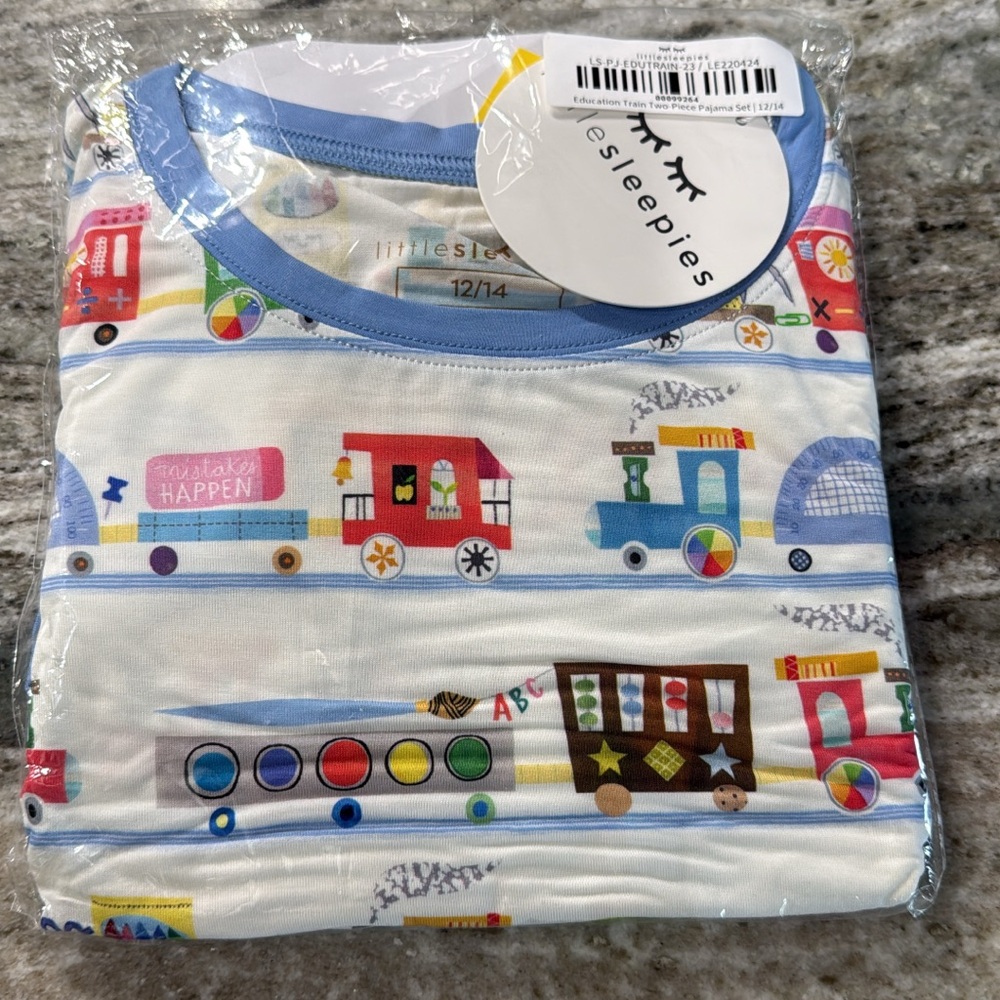 Little Sleepies Education Train Print long sleeves PJ’s